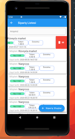 Sipariş Takip Satış Takip Pdf Oluşturma Ücretsiz Screenshot 1