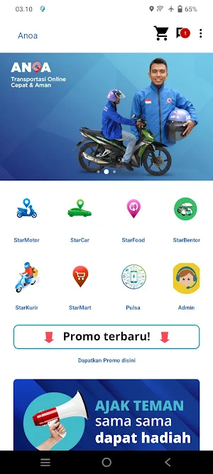 Anoa - Ojek online & delivery Screenshot 0