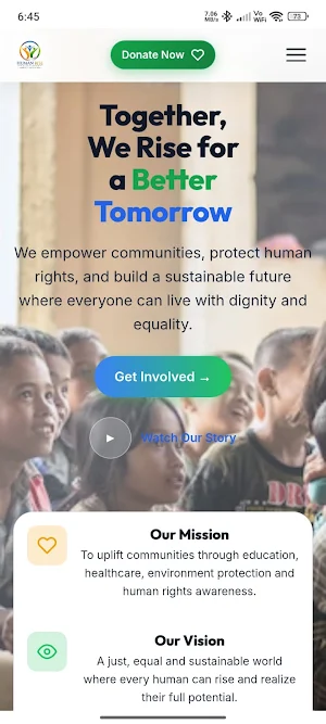 Human Rise Foundation Screenshot 0