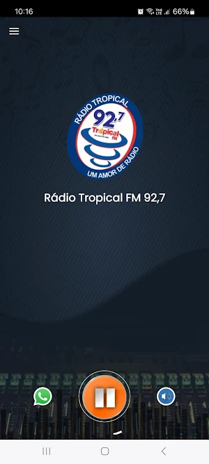 Rádio Tropical FM 92,7 Screenshot 0