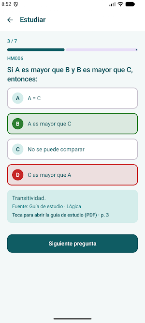 Simulador ECOEMS 2027 COMIPEMS Screenshot 1
