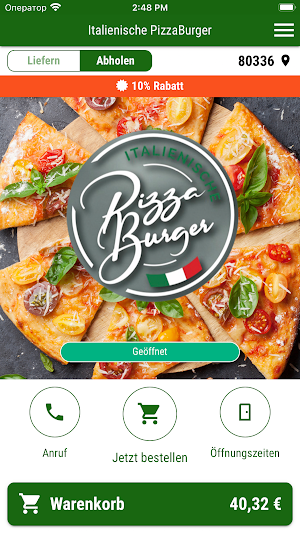 Italienische PizzaBurger Screenshot 0