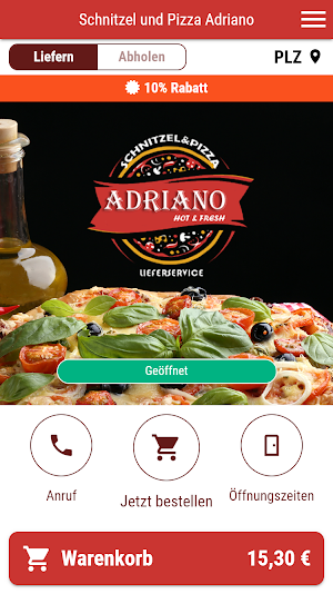 Schnitzel und Pizza Adriano Screenshot 0