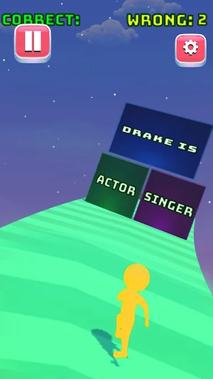 Genius Runner Quiz Dash Run 3D Screenshot 0