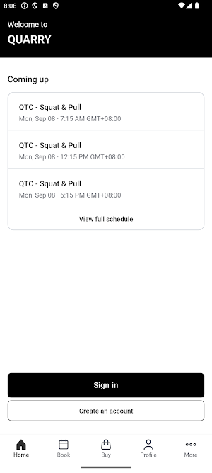 QUARRY – TRAINING & WELLNESS Screenshot 1
