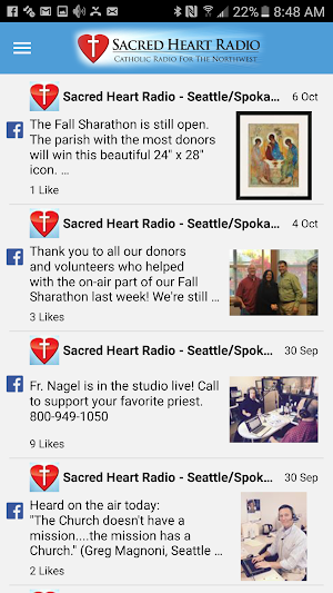 Sacred Heart Radio Screenshot 2