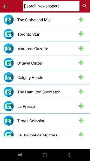 Canada Newspapers Screenshot 3