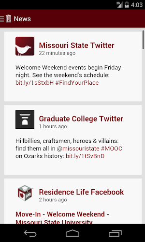 MSU Mobile Screenshot 0