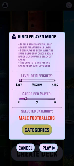 Famous cards - Capture game Screenshot 2