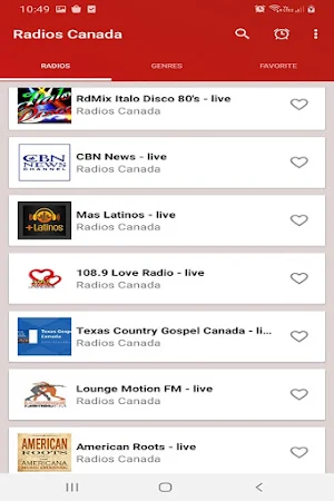Radios Latinas CANADA Screenshot 3