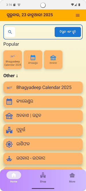 Odia Calendar 2025 - Panjika Screenshot 2