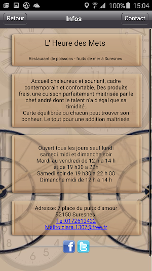 Restaurant L'Heure des Mets Screenshot 1