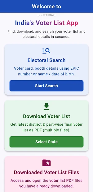 Voter List & Electoral Search Screenshot 0