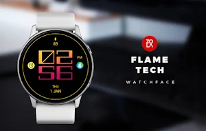 Flame Tech Watch Face Screenshot 0