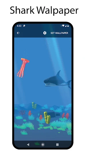 Sharky - Live Wallpaper Shark Screenshot 0