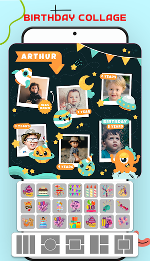 Birthday Collage Maker Screenshot 3