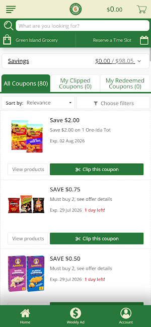 Green Island Grocery Screenshot 1