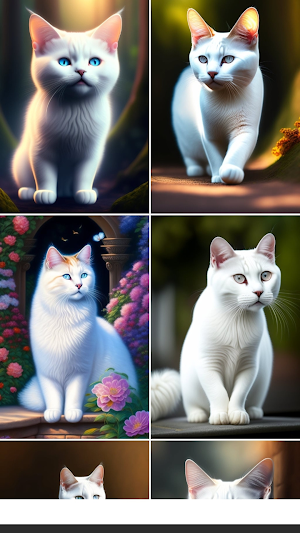 White Cat 4K Wallpapers Screenshot 0