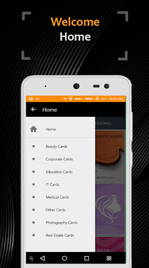 Visiting Card Maker Screenshot 1