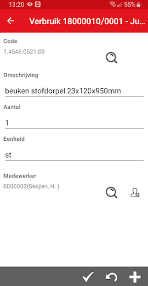 KRAAN Werkbon S&O Screenshot 2