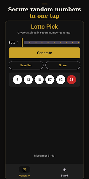 Lotto Picker: Number Generator Screenshot 0