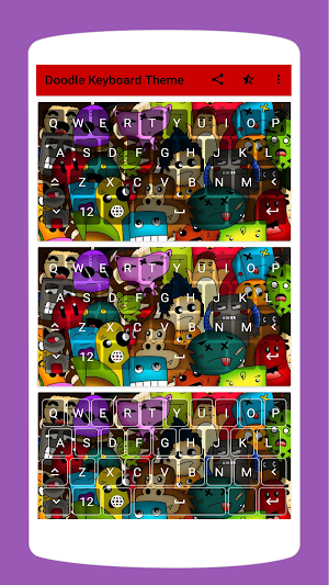 Cool Doodle Keyboard Theme Screenshot 0