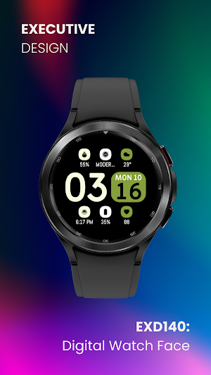 EXD140: Digital Watch Face Screenshot 1