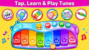 Kids Music: Piano, Xylo, Drums Screenshot 0