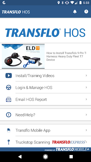 Transflo HOS Screenshot 0