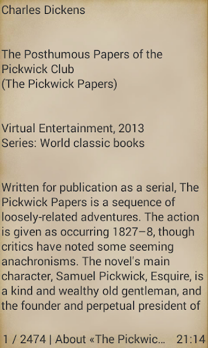 The Pickwick Papers Ch.Dickens Screenshot 1