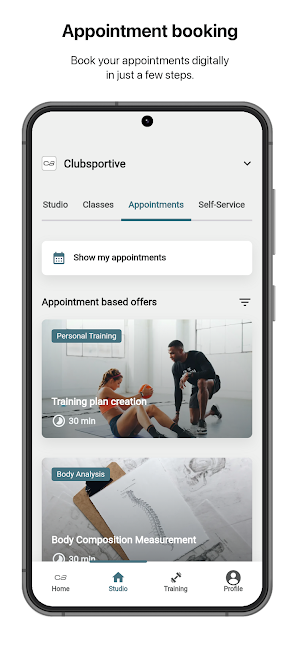 Clubsportive App Screenshot 1