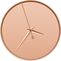 Minimal Rose Analog Watch Face