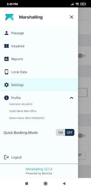 Barkota Marshalling Screenshot 2