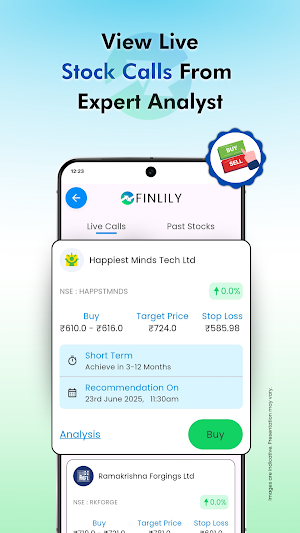 Finlily - SEBI RA Stock Calls Screenshot 1