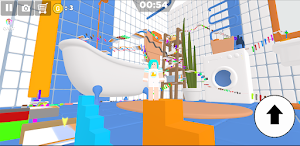 Parkour on bathroom toilet Screenshot 2