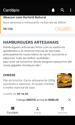 BRASILEIRINHO FOOD Screenshot 1