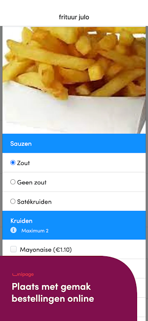 Frituur Julo Screenshot 0
