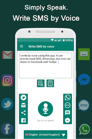 Write SMS by Voice Screenshot 0
