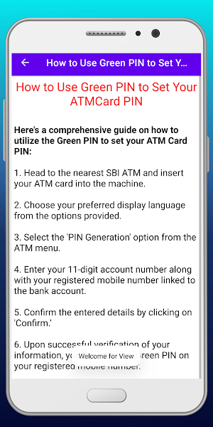 ATM Card PIN Generate Guide Screenshot 3