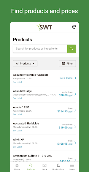 SWT AgCentral Screenshot 2