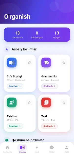 Ingiliz tili darsla Screenshot 2