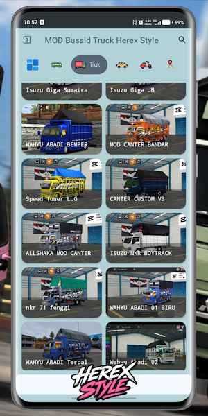 MOD Bussid Truck Herex Style Screenshot 2