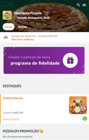 Metropole Pizzaria Screenshot 0