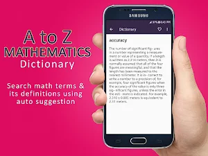 Mathematics Dictionary Screenshot 3