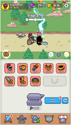 Auto Forge - idle RPG Screenshot 0