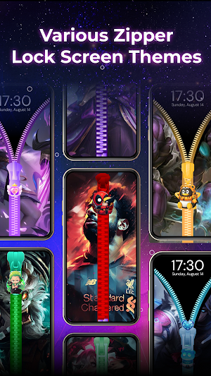 ZipLock - Zipper Lock Screen Screenshot 1