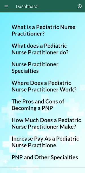 Pediatric Nurse Practitioner Screenshot 1