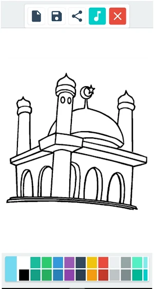 Mewarnai Masjid Islam Screenshot 1