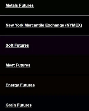 Commodities Market Prices Commodity Futures Index Screenshot 3