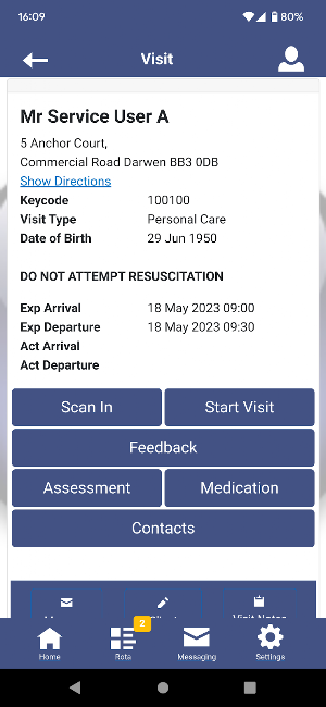 Tagtronics Carer Screenshot 2